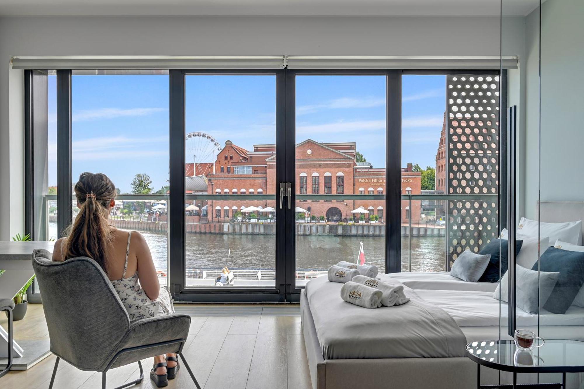 Symfonia Amazing River View Apartment By Downtown Apartments Gdańsk Exterior foto